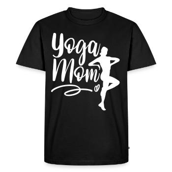 Yoga Mama Mami Hobby Mère - T-shirt Premium bio Homme - noir - Devant - Nico (187cm)