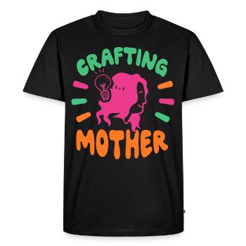 Artisanat Mère Maman Artisanat Artisanat Amateurs - T-shirt Premium bio Homme - noir - Devant - Nico (187cm)