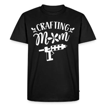 Artisanat Maman Mère Artisanat Amateur - T-shirt Premium bio Homme - noir - Devant - Nico (187cm)
