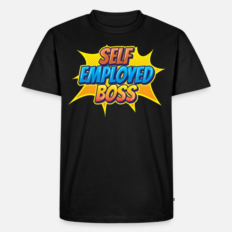 Selbständiger Chef Freelancer Selbstständig - Männer Premium Bio T-Shirt - Schwarz