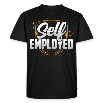 Self-employed freelancer freelancer - Men's Premium Organic T-Shirt - black - Front - Nico (187cm)
