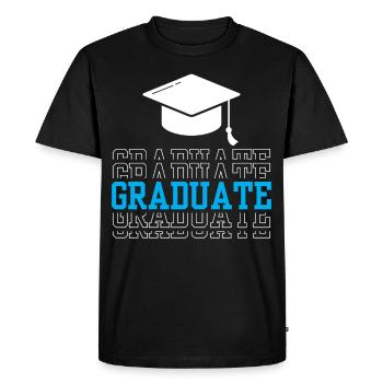 Graduate Graduate Award Diplômé de l’école - T-shirt Premium bio Homme - noir - Devant - Nico (187cm)