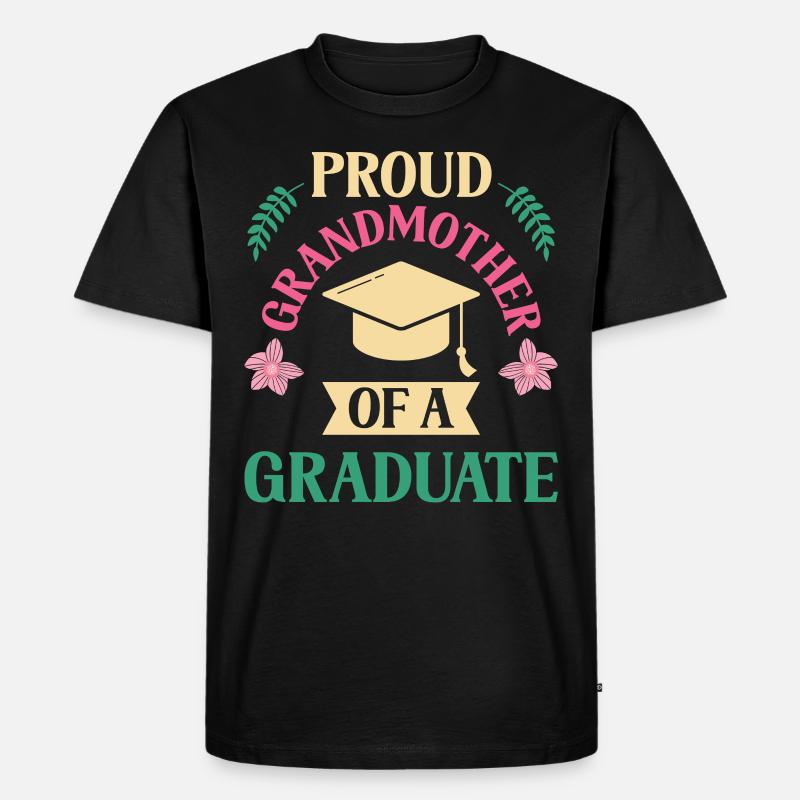 Stolze Großmutter Eines Absolventen Absolvent - Männer Premium Bio T-Shirt - Schwarz