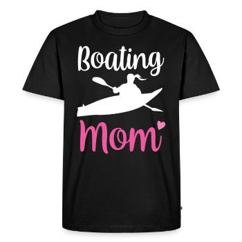 Boating Mom Kayak Ship Boat Yacht Sailboat - Men's Premium Organic T-Shirt - black - Front - Nico (187cm)