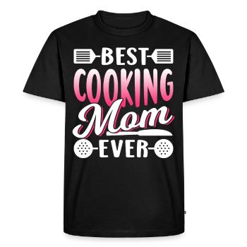 Best Cooking Mother Ever Mom Cooking - Men's Premium Organic T-Shirt - black - Front - Nico (187cm)