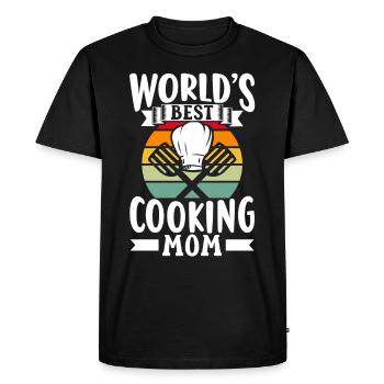 Meilleure mère cuisinière au monde Mama Cooking Chef - T-shirt Premium bio Homme - noir - Devant - Nico (187cm)