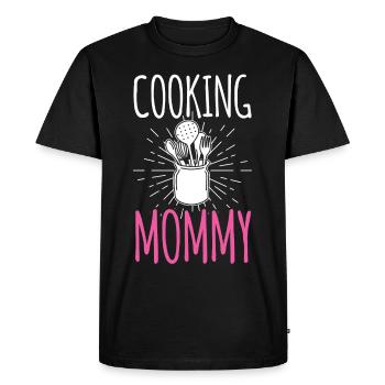 Cuisiner Maman Cuisinière Cuisiner Maman Mère - T-shirt Premium bio Homme - noir - Devant - Nico (187cm)