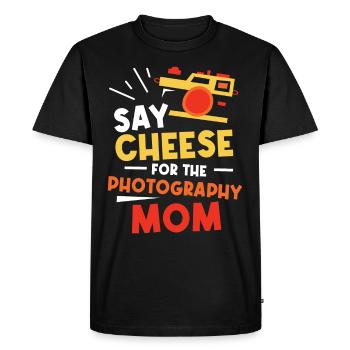 Sag Cheese For Photography Mom Photographer - Men's Premium Organic T-Shirt - black - Front - Nico (187cm)