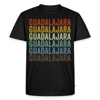 Guadalajara Mexique Rétro Vintage - T-shirt Premium bio Homme - noir - Devant - Nico (187cm)