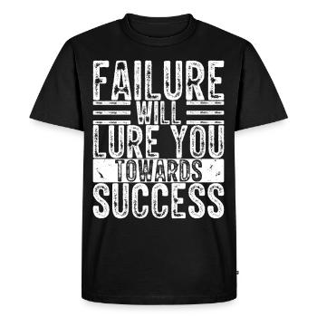 Inspiring Positive Vibes Life Motivationas - Men's Premium Organic T-Shirt - black - Front - Nico (187cm)