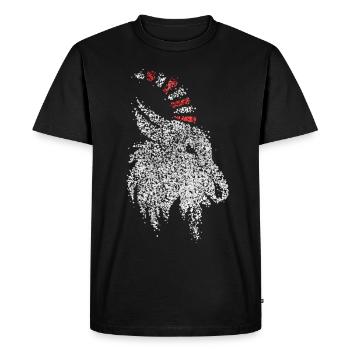 Geißbock Cologne Cologne Rouge Blanc Carnaval Confettis - T-shirt Premium bio Homme - noir - Devant - Nico (187cm)