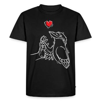 Rire Hans Vogel Jägerliest à la main - T-shirt Premium bio Homme - noir - Devant - Nico (187cm)
