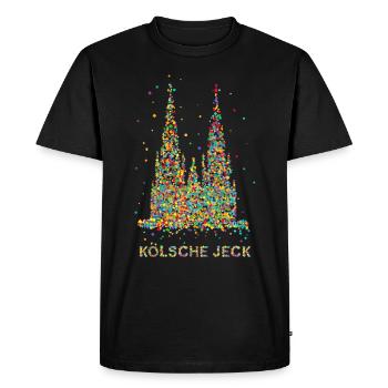 Confettis dans le cœur Carnaval Carnaval Costume Remplacement - T-shirt Premium bio Homme - noir - Devant - Nico (187cm)
