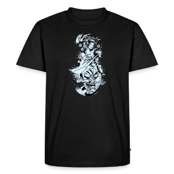 Geisha I Japan Girl Anime Motif pour japonais - T-shirt Premium bio Homme - noir - Devant - Nico (187cm)