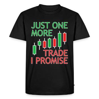 DayTrader Trader Forex Trading Trading d’actions - T-shirt Premium bio Homme - noir - Devant - Nico (187cm)