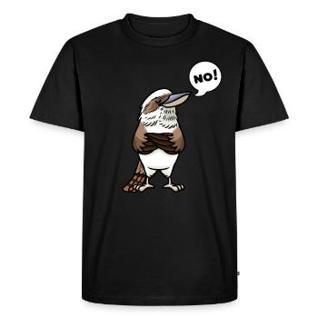 Rire Hans Vogel Jägerliest Têtu Non - T-shirt Premium bio Homme - noir - Devant - Nico (187cm)