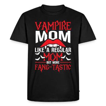 Vampire Mama Halloween - T-shirt Premium bio Homme - noir - Devant - Nico (187cm)