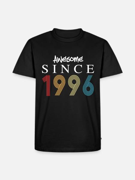 Fantastisk siden 1996 Fødselsdag 1996 Vintage 1996 - Herre Premium økologisk T-shirt - sort