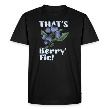 Blueberry Blueberry Shrub Forest Forest Fruit - Men's Premium Organic T-Shirt - black - Front - Nico (187cm)