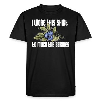 Blueberry Blueberry Shrub Forest Forest Fruit - Men's Premium Organic T-Shirt - black - Front - Nico (187cm)