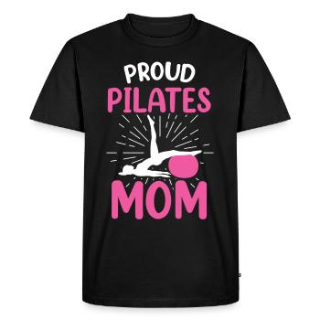 Fière Maman Pilates Maman Amante - T-shirt Premium bio Homme - noir - Devant - Nico (187cm)