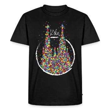Cathédrale de Cologne Carnaval Carnaval Costume de remplacement - T-shirt Premium bio Homme - noir - Devant - Nico (187cm)