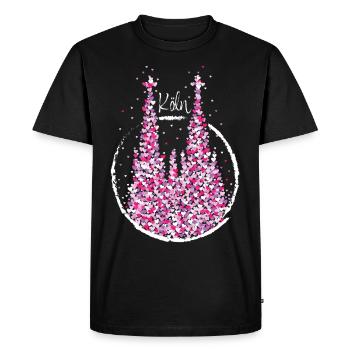 Carnaval de la cathédrale de Cologne Confettis Kölsch Kölle Colonia - T-shirt Premium bio Homme - noir - Devant - Nico (187cm)