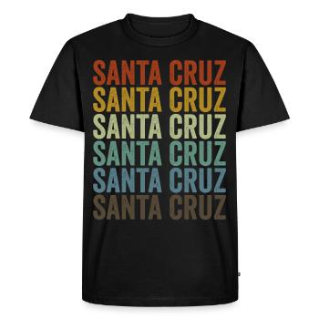 Santa Cruz Bolivie Rétro Vintage - T-shirt Premium bio Homme - noir - Devant - Nico (187cm)