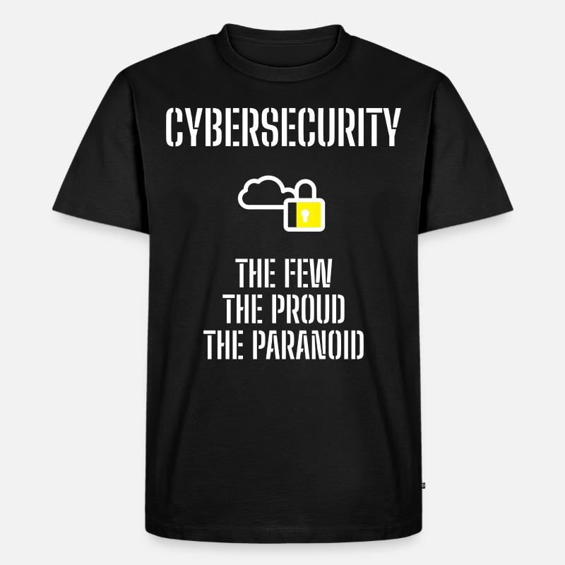 Cybersecurity - IT-Sicherheit Informatiker - Männer Premium Bio T-Shirt - Schwarz