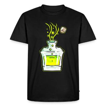 Flacon avec potion magique verte Halloween - T-shirt Premium bio Homme - noir - Devant - Nico (187cm)