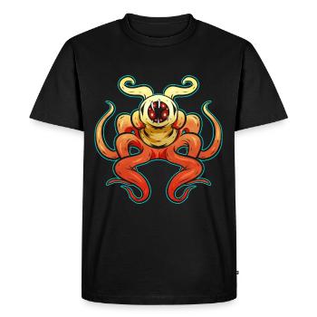 Evil Octopus Sea Monster Tentacle Halloween - Men's Premium Organic T-Shirt - black - Front - Nico (187cm)