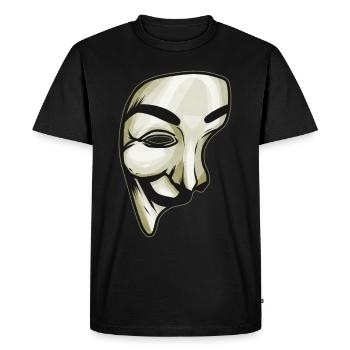 Masque comme costume pour Halloween - T-shirt Premium bio Homme - noir - Devant - Nico (187cm)