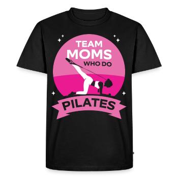 Team Mothers The Pilates Make Mom Mom Mom - Men's Premium Organic T-Shirt - black - Front - Nico (187cm)