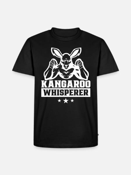 Kangaroo Whisperer Kangaroo Kangaroo Animal - Men's Premium Organic T-Shirt - black