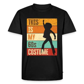 Costume de fête des années 60 des années soixante des années 1960 - T-shirt Premium bio Homme - noir - Devant - Nico (187cm)