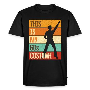 Costume de fête des années 60 des années soixante des années 1960 - T-shirt Premium bio Homme - noir - Devant - Nico (187cm)