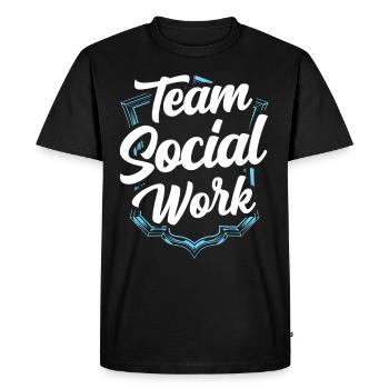 Team Social Work Social Work Social Workers - Men's Premium Organic T-Shirt - black - Front - Nico (187cm)