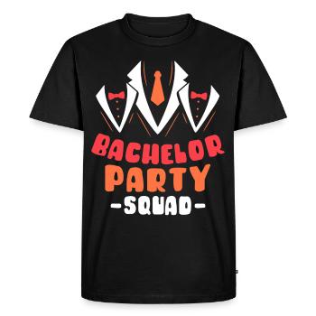 Bachelor Party Squad Bachelor Bride - Men's Premium Organic T-Shirt - black - Front - Nico (187cm)