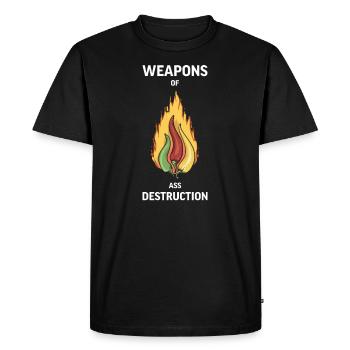 Chili Jalapenos Habaneros Carolina Reaper - T-shirt Premium bio Homme - noir - Devant - Nico (187cm)