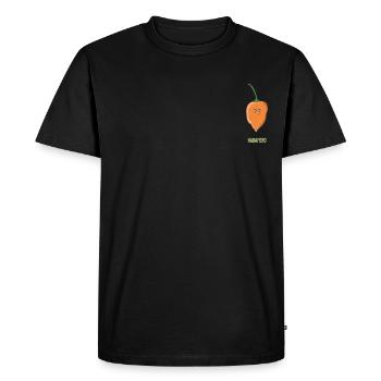 Chili Jalapenos Habaneros Carolina Reaper - T-shirt Premium bio Homme - noir - Devant - Nico (187cm)
