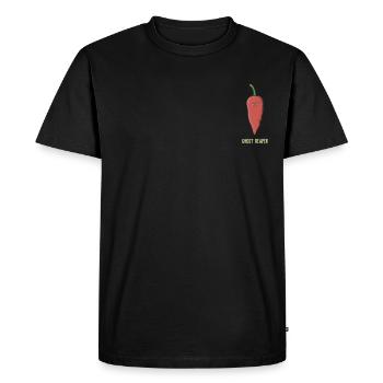 Chili Jalapenos Habaneros Carolina Reaper - T-shirt Premium bio Homme - noir - Devant - Nico (187cm)