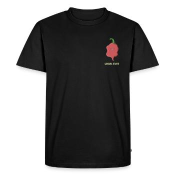 Chili Jalapenos Habaneros Carolina Reaper - T-shirt Premium bio Homme - noir - Devant - Nico (187cm)