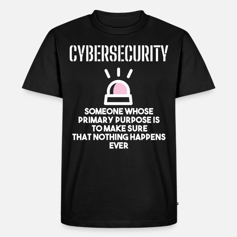 Cybersecurity - IT Security Computer Scientists - Men's Premium Organic T-Shirt - black