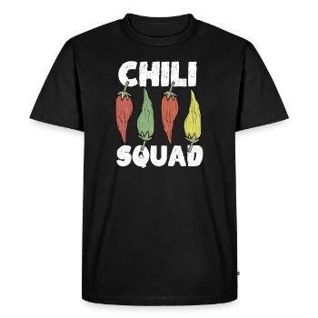 Chili Jalapenos Habaneros Carolina Reaper - T-shirt Premium bio Homme - noir - Devant - Nico (187cm)