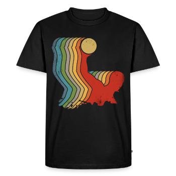 Rétro Water Polo Vintage Sports Nautiques - T-shirt Premium bio Homme - noir - Devant - Nico (187cm)