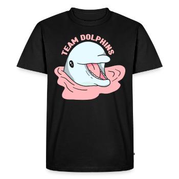 Équipe Dauphins Dolphin Lover Dolphin Dolphin - T-shirt Premium bio Homme - noir - Devant - Nico (187cm)
