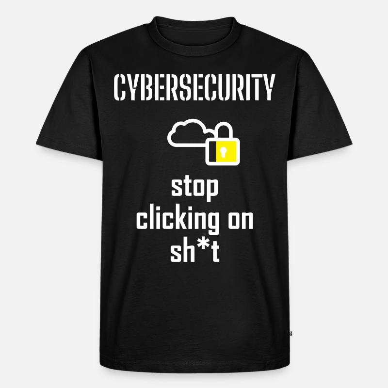 Cybersecurity - IT-Sicherheit Informatiker - Männer Premium Bio T-Shirt - Schwarz