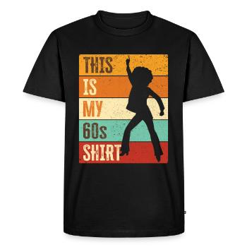 Costume de fête des années 60 des années soixante des années 1960 - T-shirt Premium bio Homme - noir - Devant - Nico (187cm)