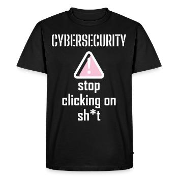 Cybersecurity - IT Security Computer Scientists - Men's Premium Organic T-Shirt - black - Front - Nico (187cm)