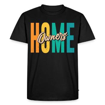 Propriétaire Propriétaire Maison propriétaire - T-shirt Premium bio Homme - noir - Devant - Nico (187cm)